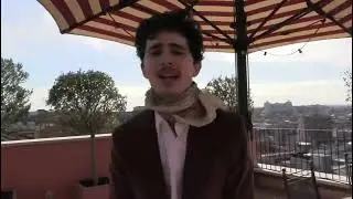 TImothee Chalamet singing to Words from Call me By Your Name Part 2