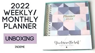 2022 Weekly and Monthly Planner by Indeme