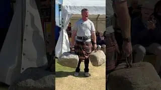 DINNIE STONES: Side-by-side. #dinniestones #stonelifting #highlandgames