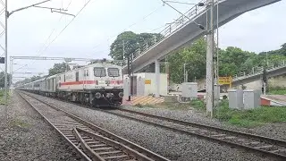 Freshly Pohed RPM WAP7 speedy past with  12607 Lalbagh express  Indian RAILWAYS
