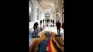 &ldquo;Luxury Epoxy Floor Transformation&rdquo; #youtubeshorts #shorts #ashdesign
