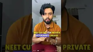 Private Veterinary college cutoff #bvsc #veterinary #vcicounselling #bvscadmission2024 #vci2024 #fyp