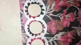 Circle cutwork #latesttrendy #roundcutwork #noorulhuda #kameezstitching #border #damandesig2025 