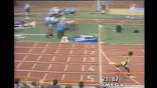 Merlene Ottey 21.87 World Indoor Record 200m Li&eacute;vin 1993