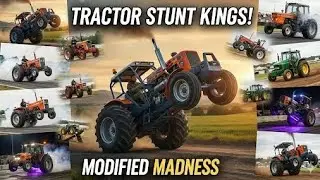 Modified Tractor Ka Asli Power! 🚜💥 Stunt, Tochan & Drift Madness #swaraj #gaming 