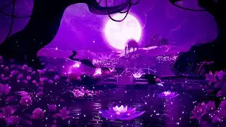 Magical Night 💜 Soft Calming Sleep Music 🎵 Peaceful Deep Sleeping