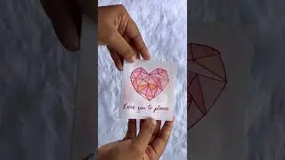 Valentine's day card | click the link for detailed video #valentinecard #easycardmaking #love