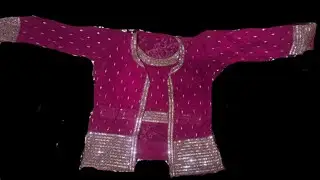 Fancy crop top with jacket and sharara pant #viral #fashion #clothingdesign 