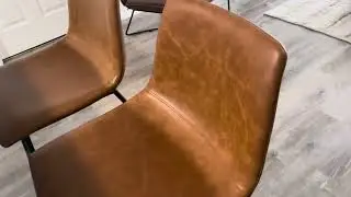 Furmax Bar Stools 29 inches Counter Height Stools Set of 2, Dining Chairs, Faux Leather Bar Chairs