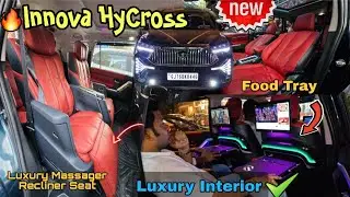 Innova Hycross VIP Comfort Recliner Seat with Massager  & Luxury Interior 🤑