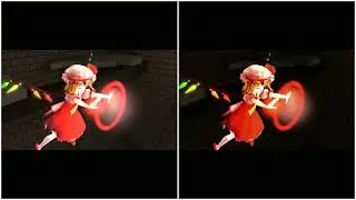 Touhou 3D. Marisa vs Flandre SDR vs HDR