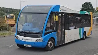 Stagecoach South Wales CN13 CZH (47861) departing Bargoed Bus Station on 18th August 2025