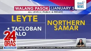 Ilang LGU, nag-anunsiyo ng class suspension (Jan. 5, 2026) dahil sa shear line | 24 Oras Weekend