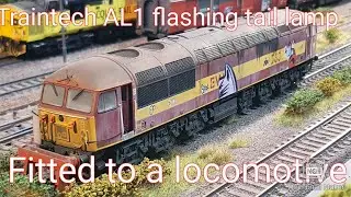 fitting a Traintech AL1 flashing tail lamp to a locomotive