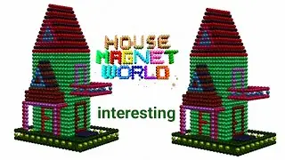 Building Amazing Magnetic                         House Magnet Balls Beautyfull Buliding