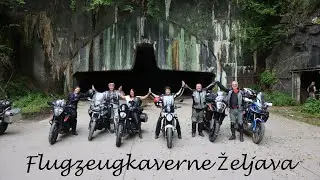 2023 Motorradtour Bierbrunnen Zeleno zlato in Slowenien - Flugzeugkaverne Željava - Rijeka - Lokvica