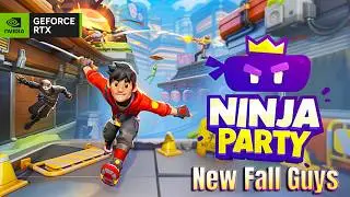 Ninja Party - New Inspired Fall Guys【DEMO GAMEPLAY】RTX 3050 4K 60FPS Ultra HD