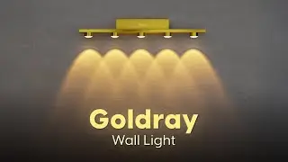 Murphy Goldray Wall Light &mdash; A perfect balance of design, light, and luxury.