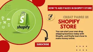 How to add pages to your store and navigation menu - Shopify 2022 Online Earning