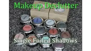 Makeup Declutter 2016 | Single Foiled Shadows