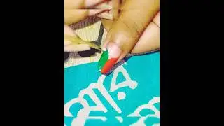 very easy neil 💅art#neil design#youtube#shorts#video#short#💚❤🤍🥰🥰💅💅
