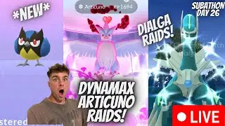 ✨Dialga Raids! LAST CHANCE At Rookidee and Dynamax Articuno Raids!✨ (Subathon Day 26)