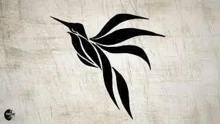 How to Draw Flying Bird Tattoo @HimanArtists