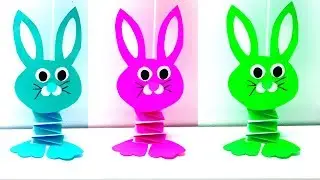 How to Make a Paper Bunny Rabbit  Easy Easter Crafts Ideas EMMA DIY #67