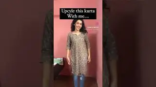Kurta into dress #sewing #upcycle #thriftflip