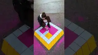 Street Art Genius! 🎨 Creating Masterpieces with Tiles