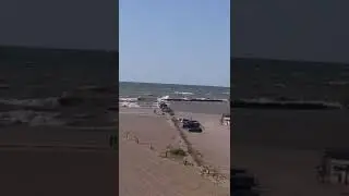 Waves on Lake Erie at Conneaut Ohio.