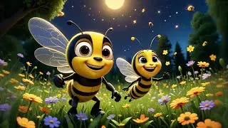 Five Bumble Bees Buzz in Tune | Fun Counting Song for Kids | Bumblebee Rhyme for Toddlers