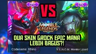 DUA SKIN EPIC GROCK | V.E.N.O.M MONITOR LIZARD VS CODENAME : RHINO | MANA LEBIH BAGUS