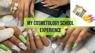 WATCH ME WORK ACRYLIC NAILS / Cosmetology School Experience Storytime