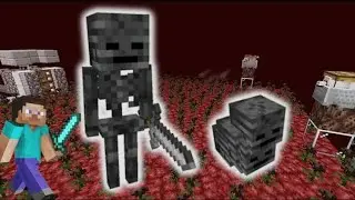 kill a wither skeleton to get wither skull|Minecraft|GAMER BUZZ