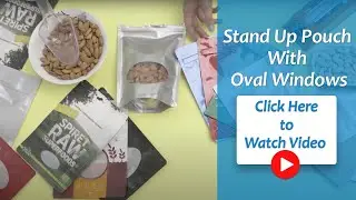 Stock Stand Up Pouches With Oval Window
