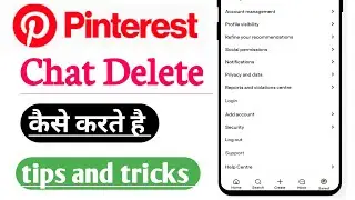 How to Delete Chat in Pinterest | How to Delete Chat in Pinterest