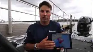 Shaun Ruge with Navionics on the water at ICAST