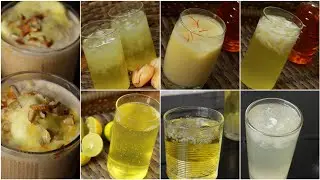 நன்னாரி வைத்து 7 குளு குளு ஜுஸ் வகைகள் | Summer drinks in tamil | Summer recipes | Juice recipes