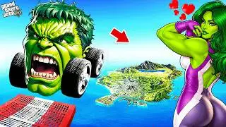 FRANKLIN Jumps SECRET HULK SUPERCARS Across ENTIRE MAP In GTA 5!