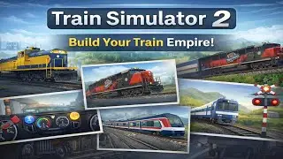 Train Simulator 2 🚆 Railway Sim Gameplay | 2D Train Driving Challenge