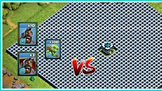Goblin vs Hog Rider vs Hog Glider vs full wall base funny gameplay. 2020