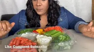 ASMR VEGGIE PLATTER| ASMR WITH DARN