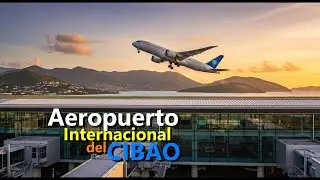 Atardecer en el Aeropuerto Cibao #jjetblueairway #delraairlines #airplane