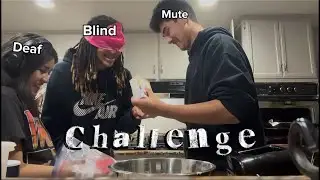 ￼Deaf, Blind, and Mute challenge, baking cookies. Con mi amigos.