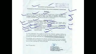 PGI Chandigarh | PGIMER Senior Research Fellow SRF Recruitment 2022 Notice In Pharmacology.