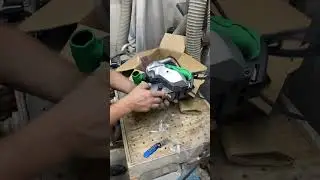 Unboxing my new Metabo belt sander, which is replacing my worn-out Porter Cable model. #woodworking