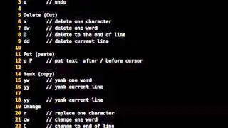 Vi Vim Beginner Lesson 6: Edits