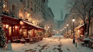 Cozy Cafe Jazz Snowfall | Relaxing Smooth Jazz for Peaceful Evenings