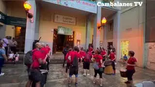 Tabalers de Sants a l'inici de les festes la Bordeta preg&oacute; 2024